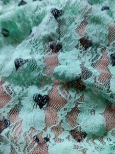 green colour net stylish top