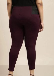 SZTORI Maroon High Waist Leggings