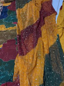 multicolour Patchwork Kurta set