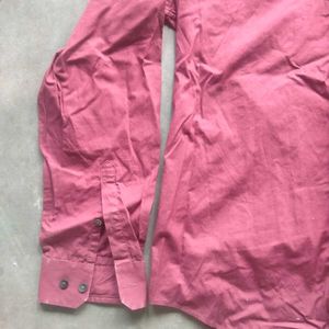 Men's Burgundy Dress Shirt