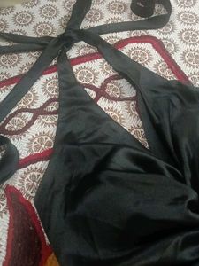 Chic Black Halter Neck Top