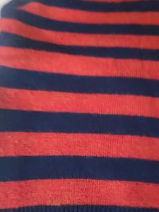 Vintage Striped V-Neck Knit Vest