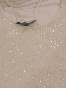 Sparkly White Cami Top