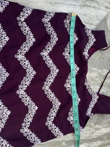 Elegant Purple Embroidered Kurta Set