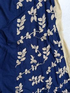 Stylish Blue &amp; Beige Anarkali Suit Set