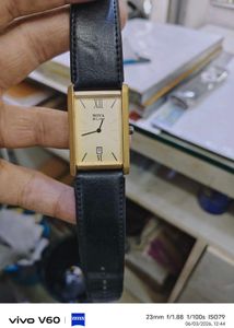 ultra slim imported golden watch