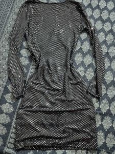 Sparkly Black Mini Dress