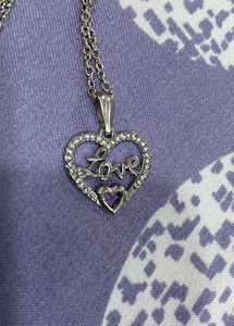 Heart 'Love' Silver Necklace