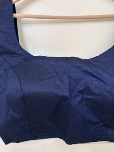 Sleeveless Women Navy Blue Blouse