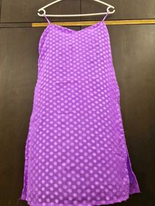 Sale! Purple Polka Dot Kurta Set