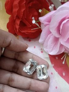Sparkling Crystal Stud Earrings