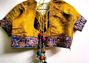 Golden Embroidered Blouse