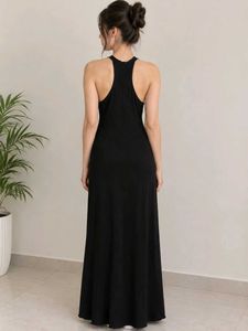 Chic Black &amp; White Maxi Dress