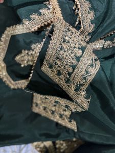 Embroidered Green Kurta Set