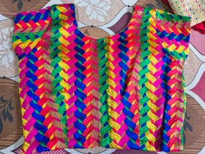 Vibrant Embroidered Blouse