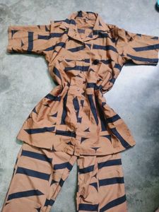 Discounted price 🎉 Comfy Brown & Black Co-ord Set