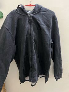 Men's Grey Zip-Up Hoodie