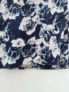 Navy Floral Print Plazo for women size XXL