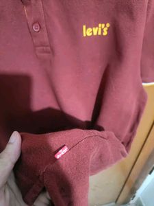 Levi's Burgundy Polo T-Shirt