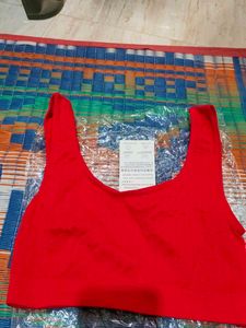Vibrant Red Sports Bra
