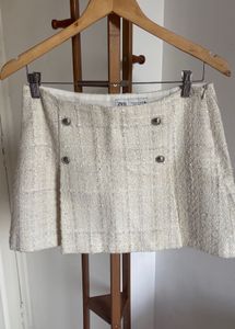 Sparkly Textured Mini Skirt