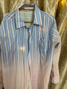 Men's Striped Gradient Shirt