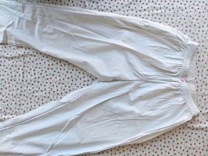 Comfortable White cotton Pants