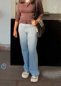 Wide Leg / straight Denim light blue  Jeans