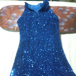 Sparkling Royal Blue Girls Gown