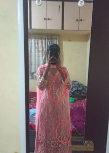 Pakistani Net Suit Set With Palazzo And Duptaa