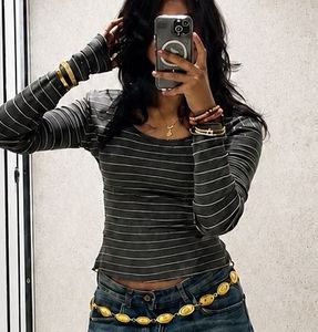 Striped Long Sleeve Top