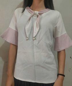 Cute Bow Detail Top