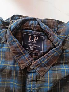Louis Philippe Checked Slim Fit Shirt(new)