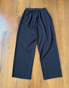 High Waisted Wide Leg Black Pants