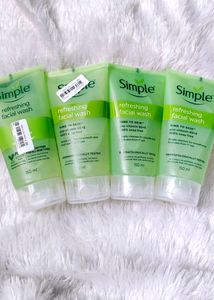 Pack Of 4 Simple Face wash