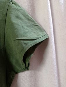 Olive Green Graphic Tee