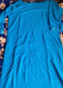 Blue Embroidered Kurta