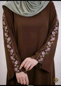 Embroidered Abaya Gown