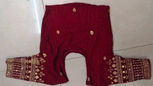 Maroon Embroidered Blouse