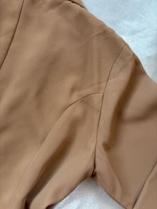 Classic Tan Single-Button Blazer