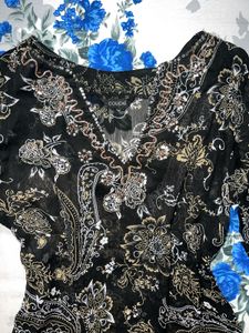 Paisley Print Long Sleeve Top