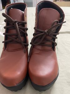 Stylish Brown Lace-Up Boots
