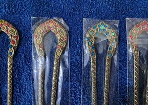Metal U PIN 📍 for BUN.. RHINESTONE Hairpin 📍