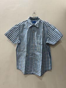 Numero Uno Men Blue & White Check Shirt