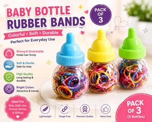 Baby Bottle Rubber Bands - Pack of 3