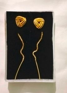 Elegant Gold-Tone Earrings