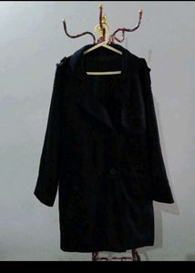 Chic Black Long Coat