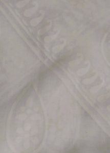 Elegant White brasso cotton sare