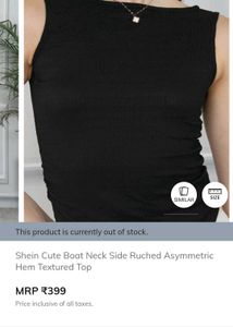 Sleek Black Sleeveless Top