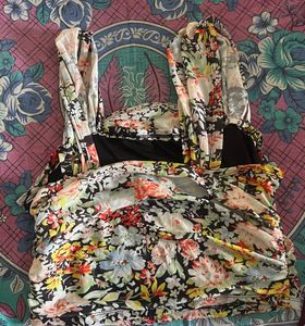 Floral Ruched Crop Top